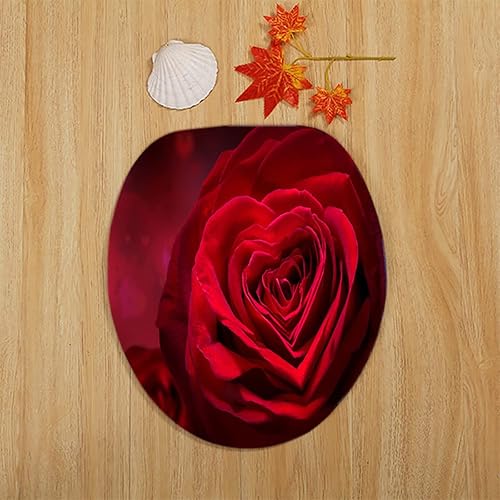 Miniatura 9 de LYFANS Cortina de ducha impermeable con alfombrilla de baño antideslizante, cubierta de tapa de inodoro para baño, juegos de cortinas de bañera con