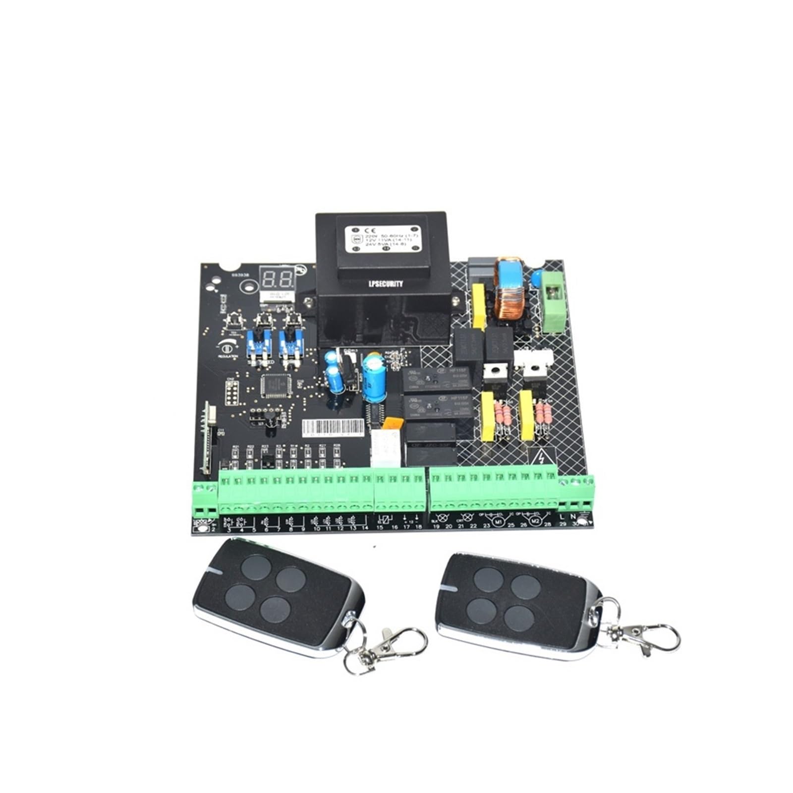 Scheda elettronica del circuito di controllo del circuito stampato dell'unità di controllo del motore CA dell'apricancello automatico a battente 220VAC -Affidabile e resistente(Board 4 remotes)