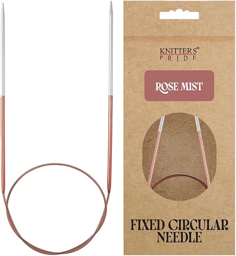 Knitter's Pride Rosemist Aiguille circulaire 100 cm 3,00 mm - 1 unité argent et 