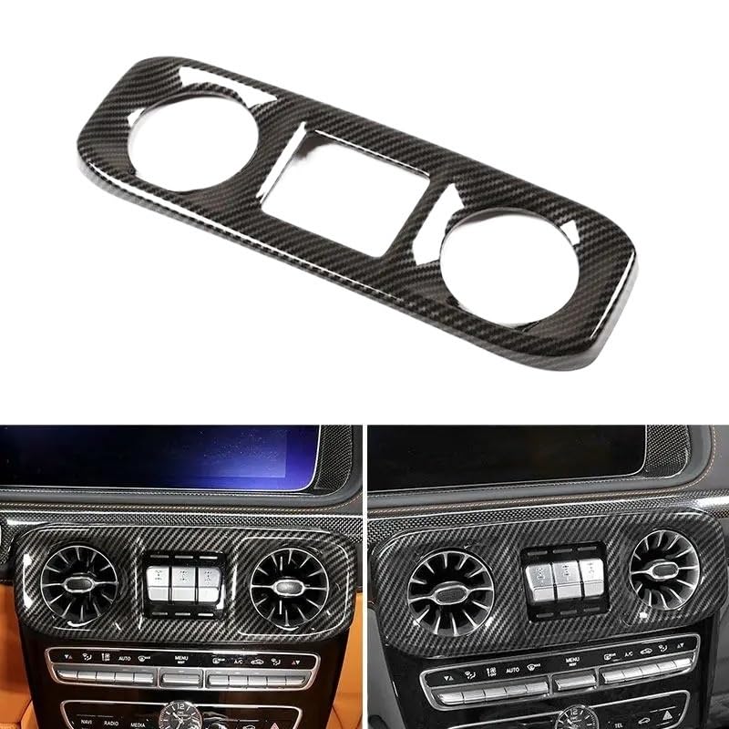 Mittelkonsole Dekor Für Benz G Klasse W463 2019-2021 Auto Center Klimaanlage Outlet Vent Panel Abckung Carbon Texture Trim Innere Zubehör
