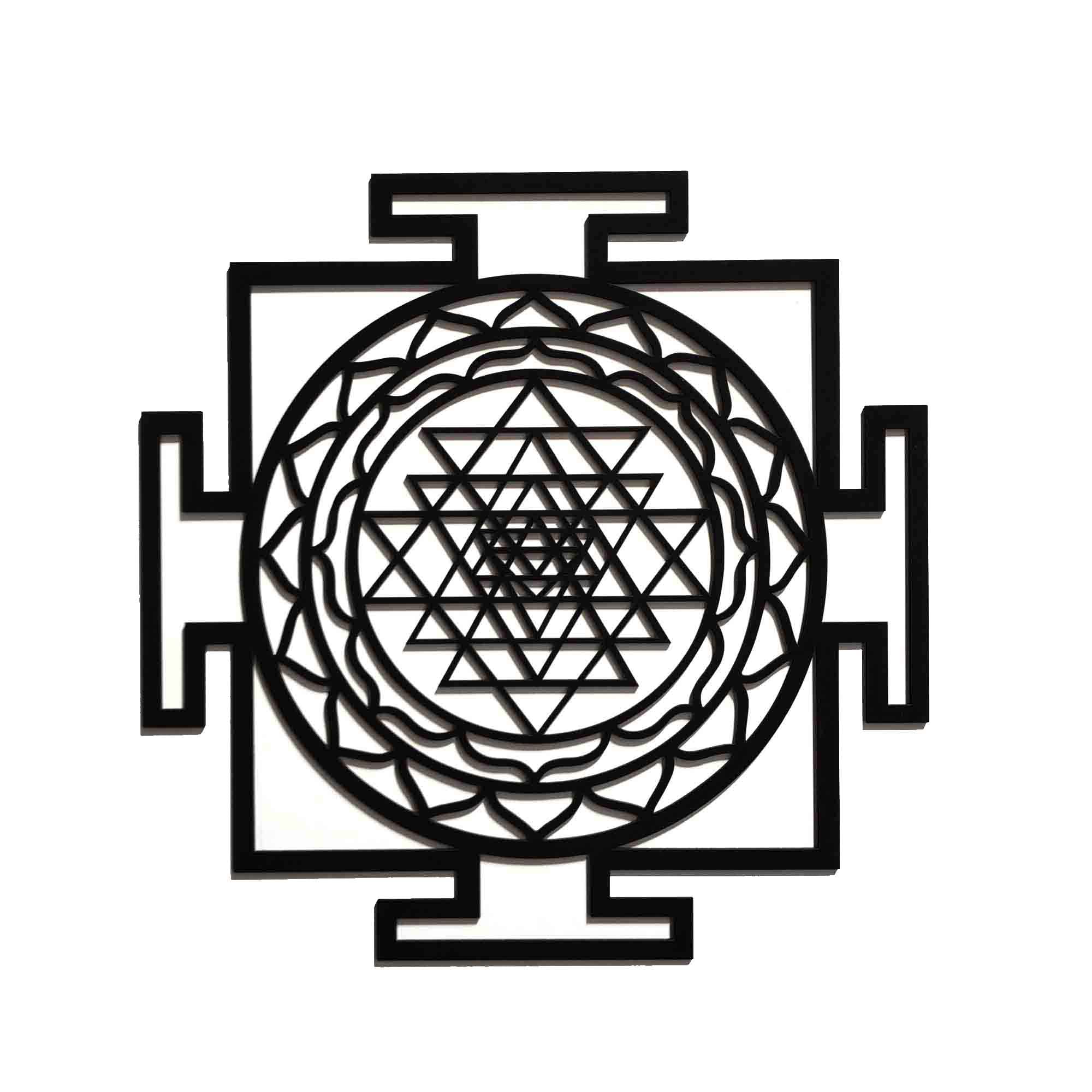Sri Yantra Wood Wall Decor, Laser Cut Sri Yantra Wall Decor, Sacred Geometry, Shri Yantra, Sri Yantra Wood Wall Art,Wooden Hanging Art,Spiritual Symbol,Home Decoration