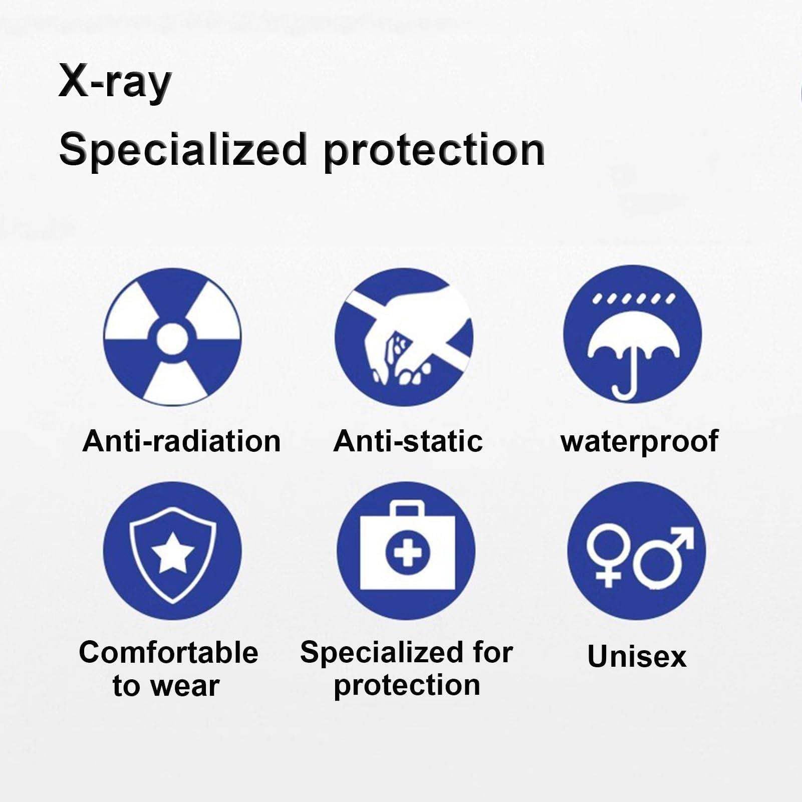 Gafas De Seguridad Para Rayos X (Compatibles Con Sus Propias Gafas), Lentes De Alta Transmitancia De Luz De 0,5/0,75 Mmpb, Con ProteccióN Lateral, Para ExáMenes De Rayos X En Hospitales. 0.75mmpb