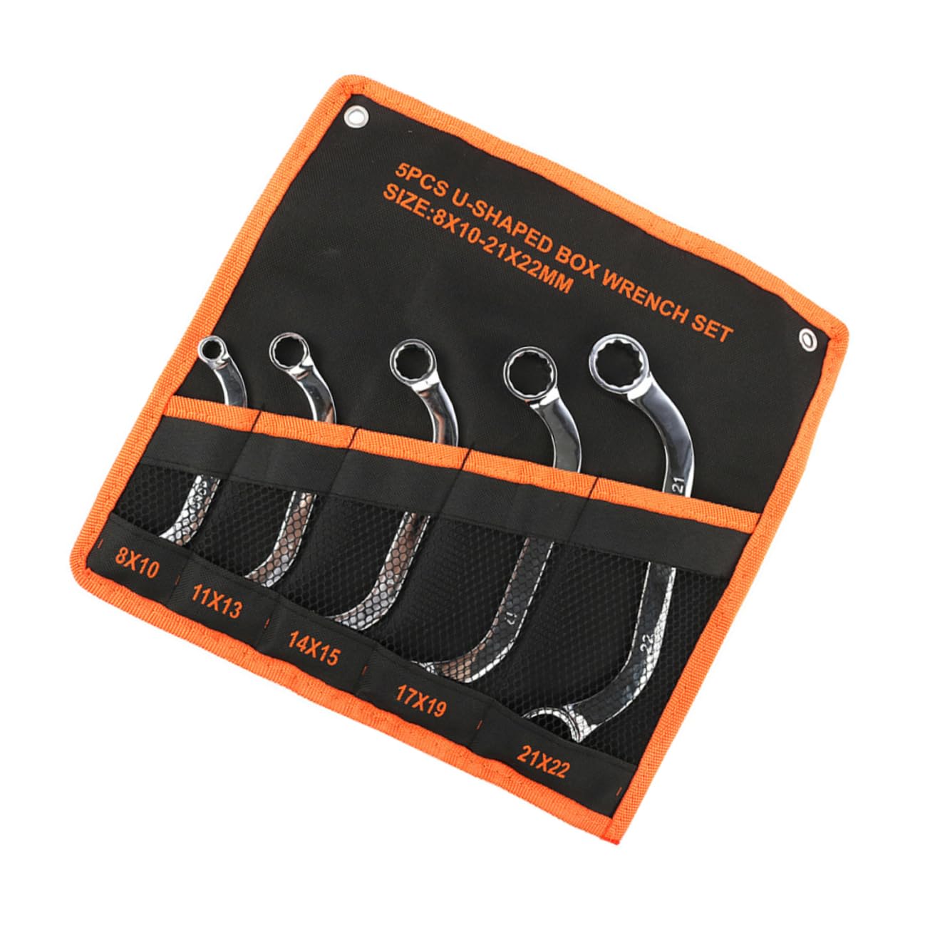 NUOBESTY Clé à Douille Multifonction en 5 Pièces Acier Chrome-Vanadium Réversible Outil de Réparation Compatible Véhicules Ensemble Complet