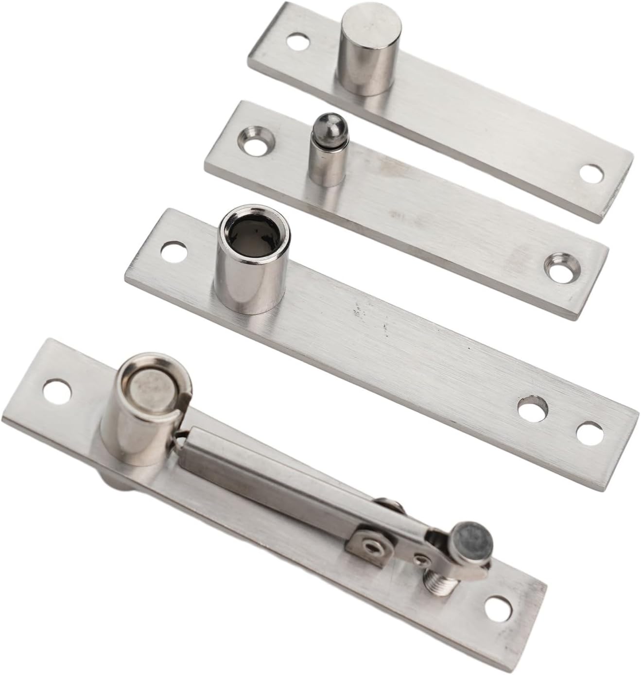 Steel Sink Drain Stopper with - Handle Kitchen and Bathroom, Silicone Seal, Silver