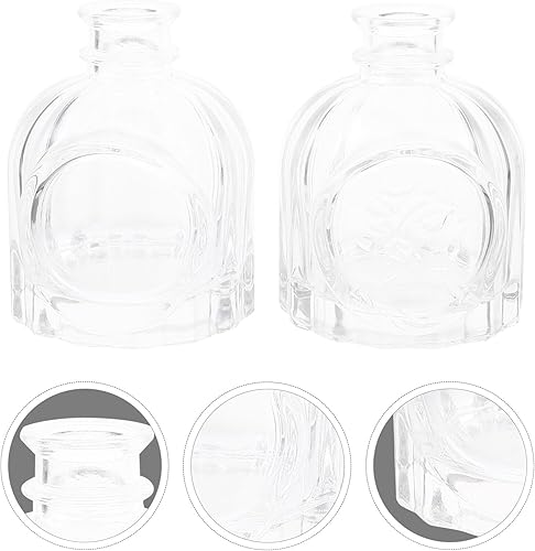 Miniatura 9 de Lurrose Car Decor - 4 botellas difusoras de vidrio para difusor de aceite esencial, botella de aroma, dispensador de fragancia, recipiente