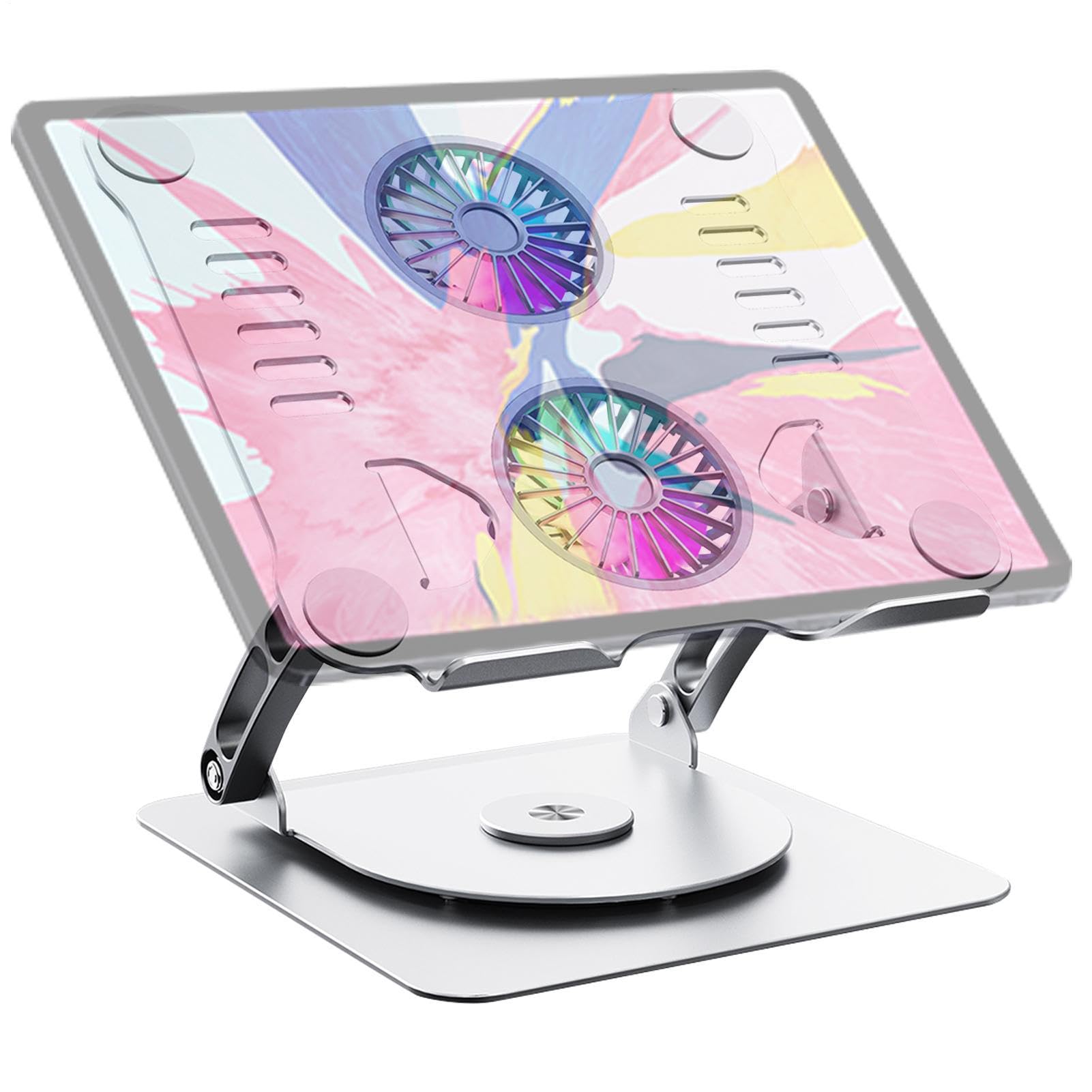 Elevador de computadora portátil ergonómico, Soporte de computadora | Soporte de metal