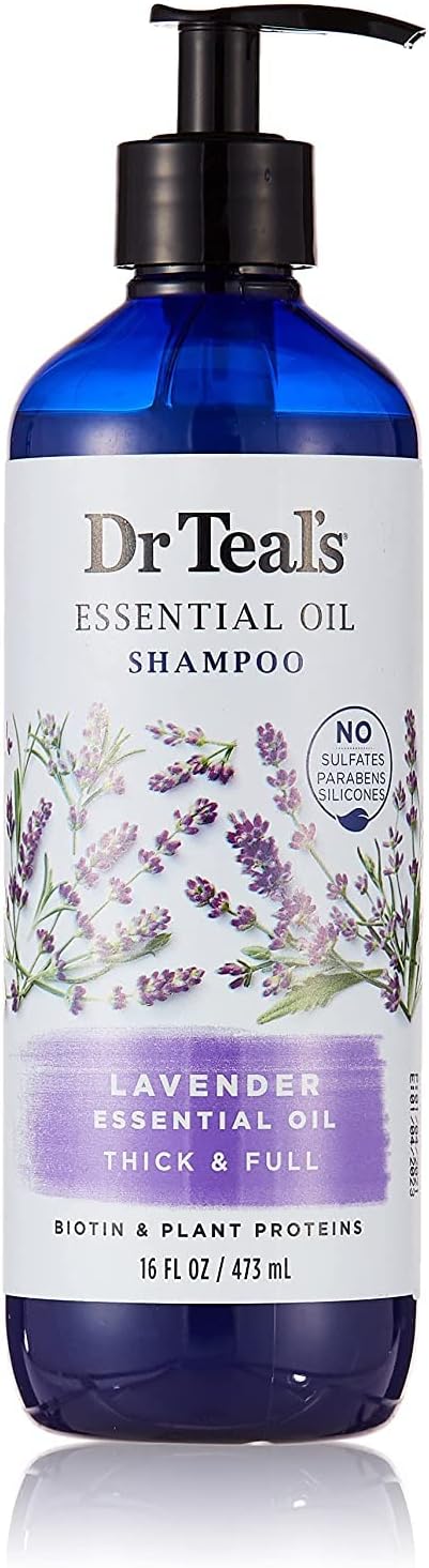 Dr. Teal's Thick & Full Essential Oil Shampoo Lavender, 473 Ml