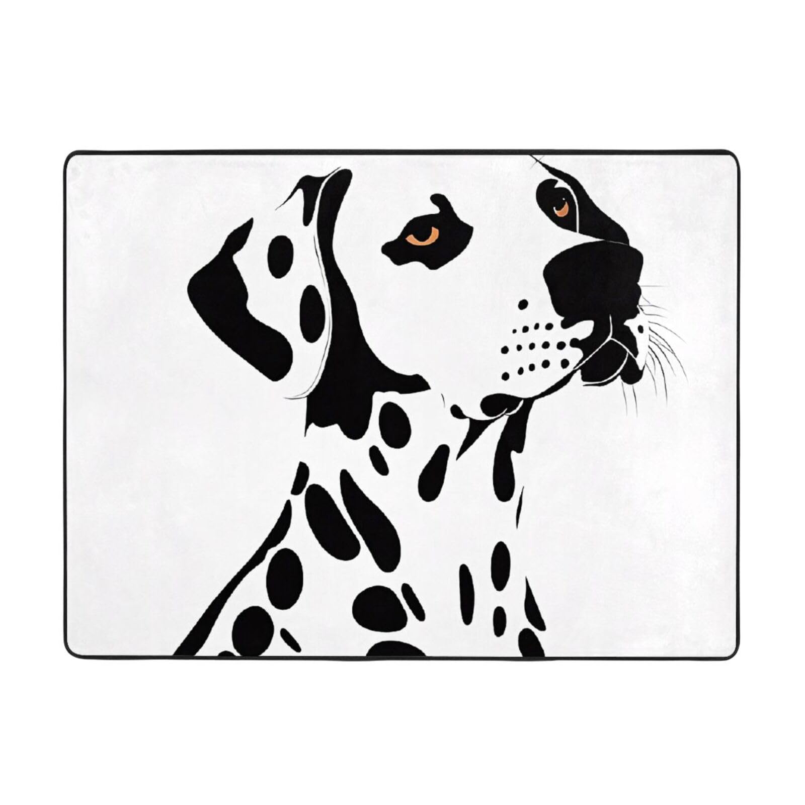 Tapis de salon doux dalmatien 160x122 cm pour décoration moderne