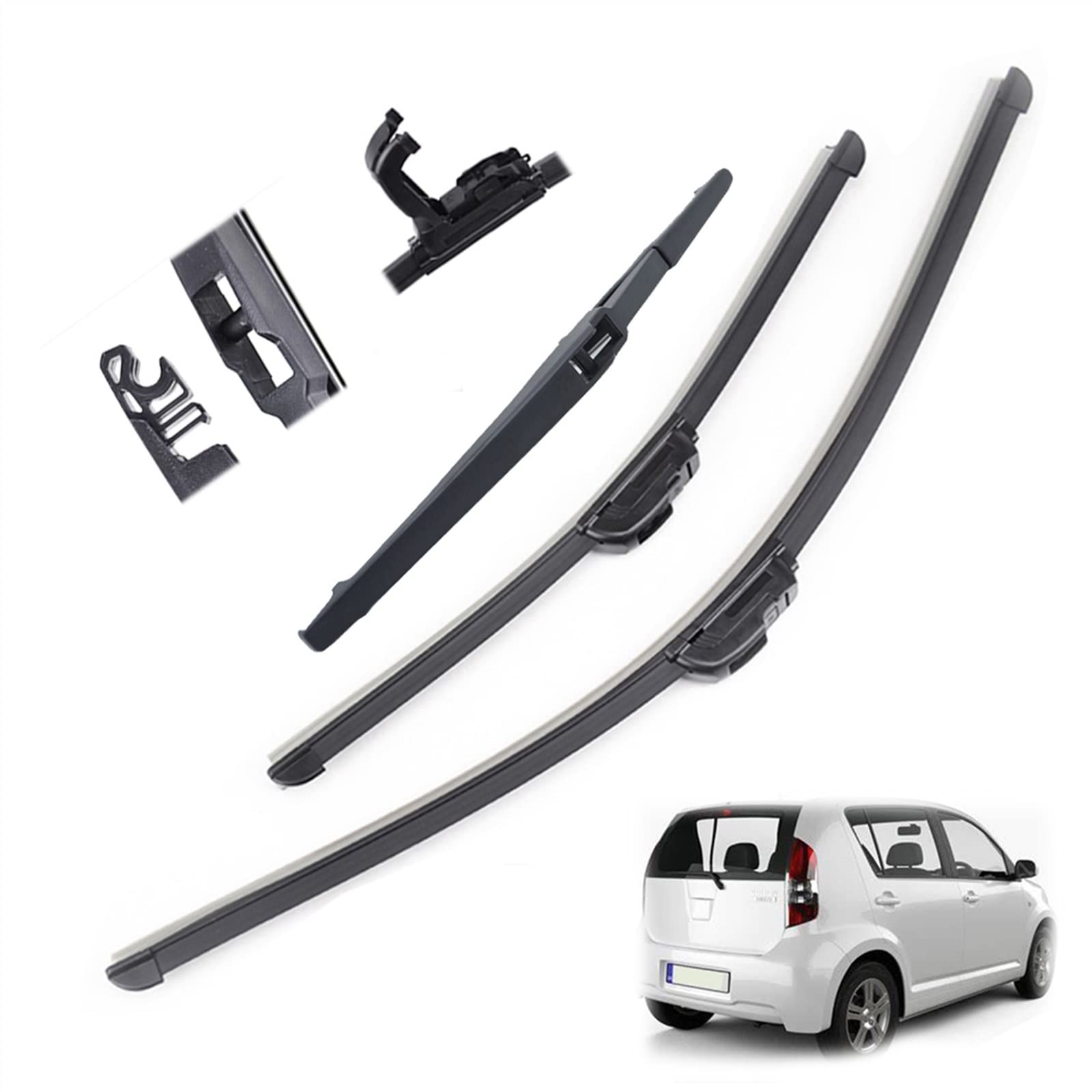 Essuie-glace de pare-brise Daihatsu Sirion MK2 pour éliminer les traces d'eau