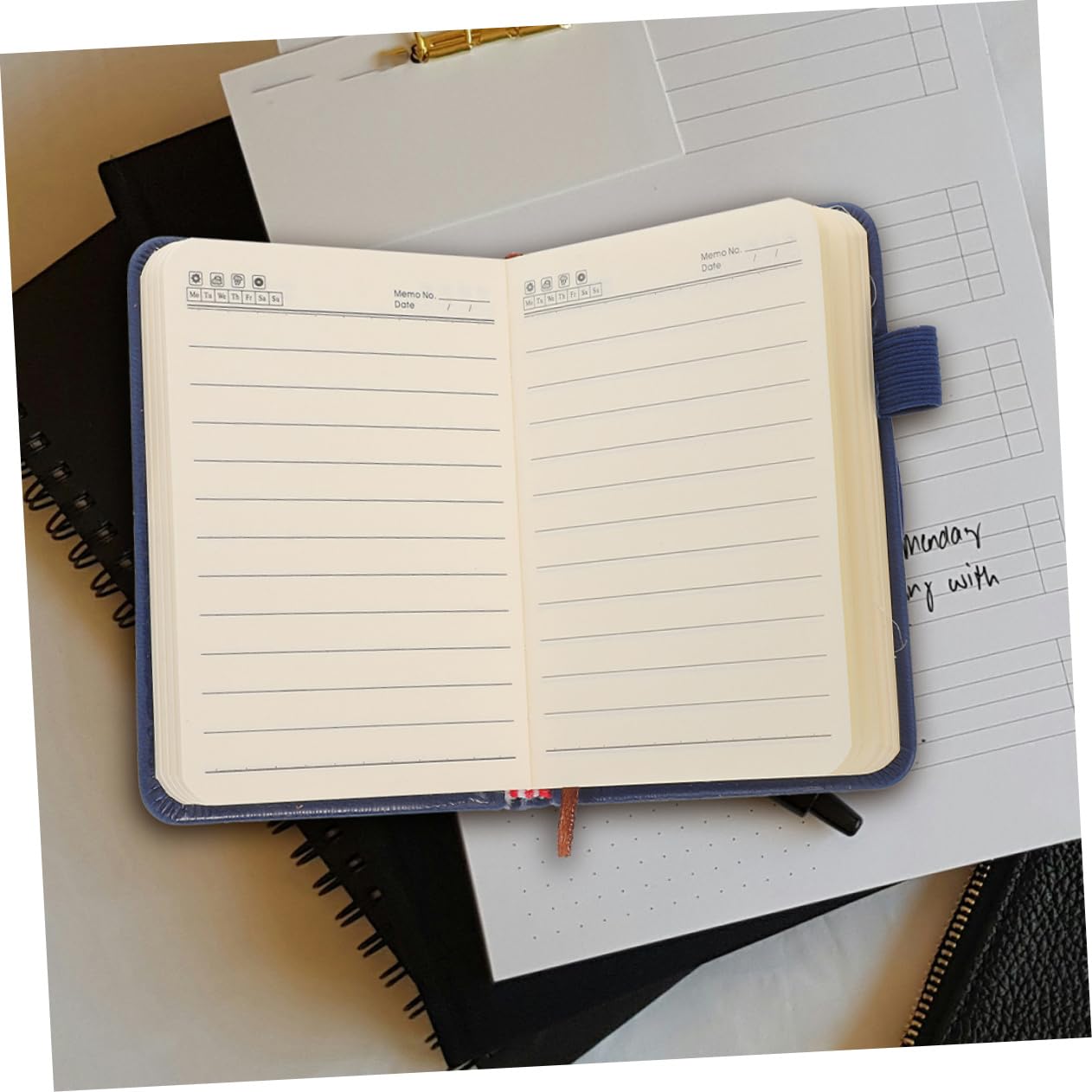 Uonlytech 5 Set Blocco Note Portatile Taccuino Tascabile Taccuini Tascabili Diario Lavoro Nota Portatile Notebook Tascabile Piccolo Formato Del Blocco Note Carta 3 Pezzi * 5