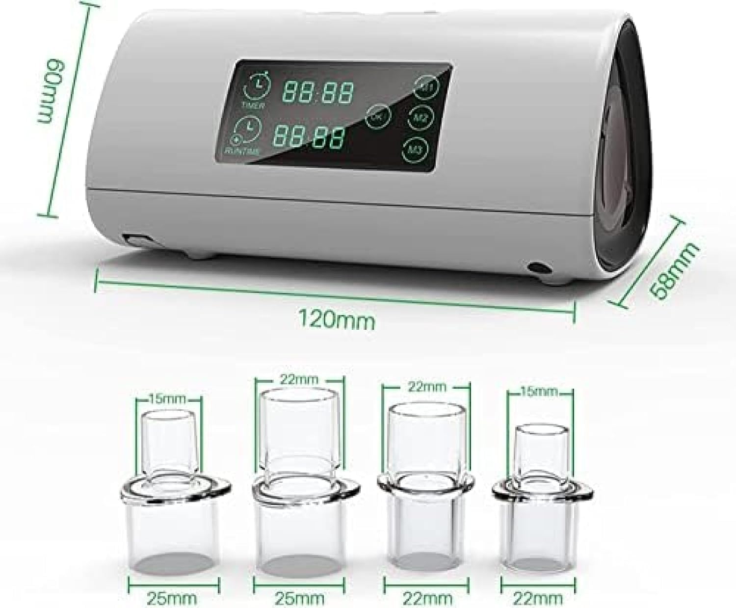 Macchina per la Pulizia CPAP, detergente e disinfettante CPAP Portatile con Display a LED Strumento di disinfezione disinfettante CPAP per Macchina CPAP, Tubo dell'Aria, Maschera,Hilarious12