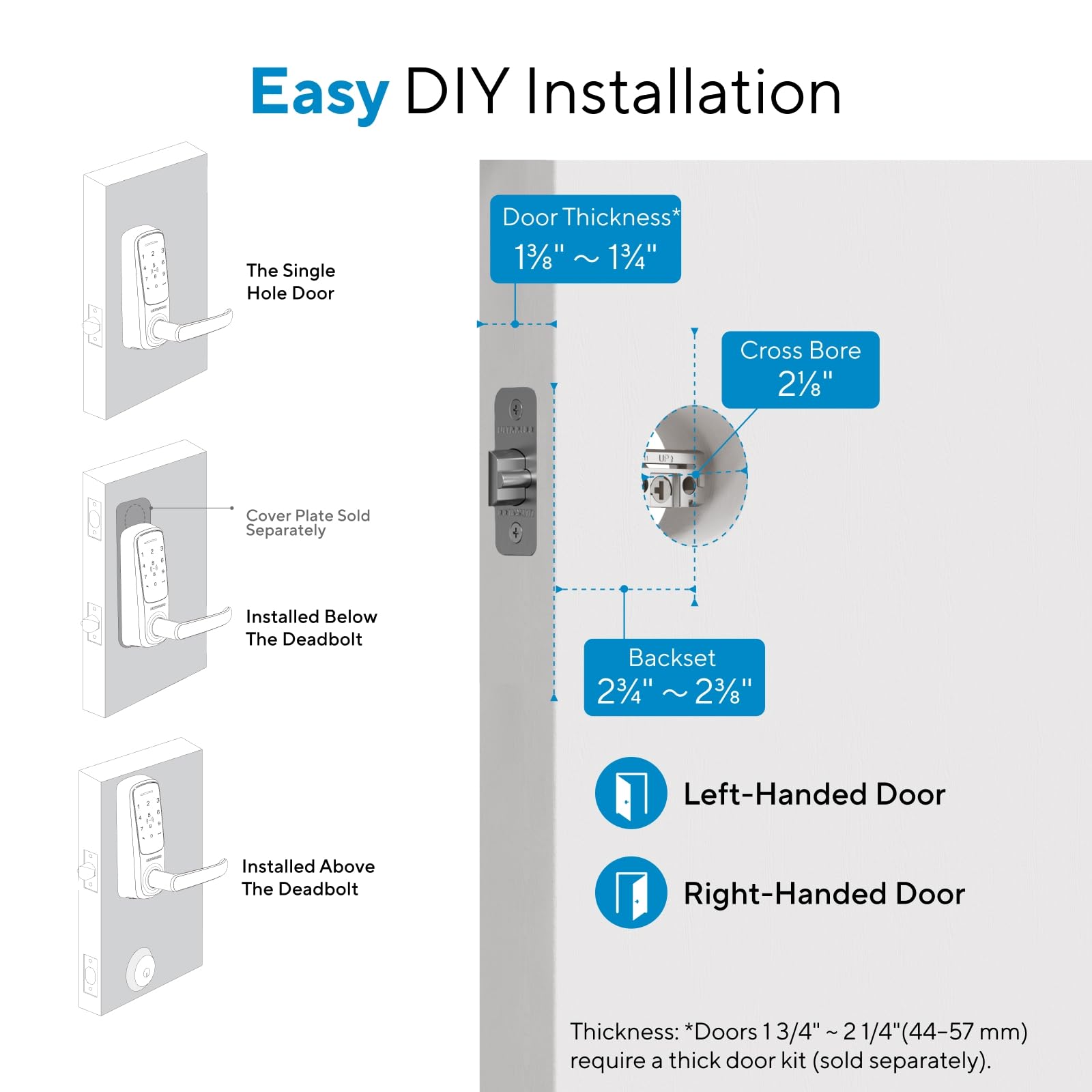 eufy Security Smart Lock C220, Fingerprint Keyless Entry Door Lock | Built-in Wi-Fi, App Remote Control, Up to 8-Month Battery, Front Door Smart Lock Deadbolt, IP53 Waterproof, BHMA Grade 3 product image 15