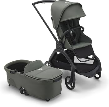 Bugaboo Dragonfly City Stroller – 2-in-1 Full-Size Bassinet & Toddler Seat – One-Hand Fold, All-Terrain Suspension, Large Storage Basket, Urban Lightweight Stroller with Sun Canopy