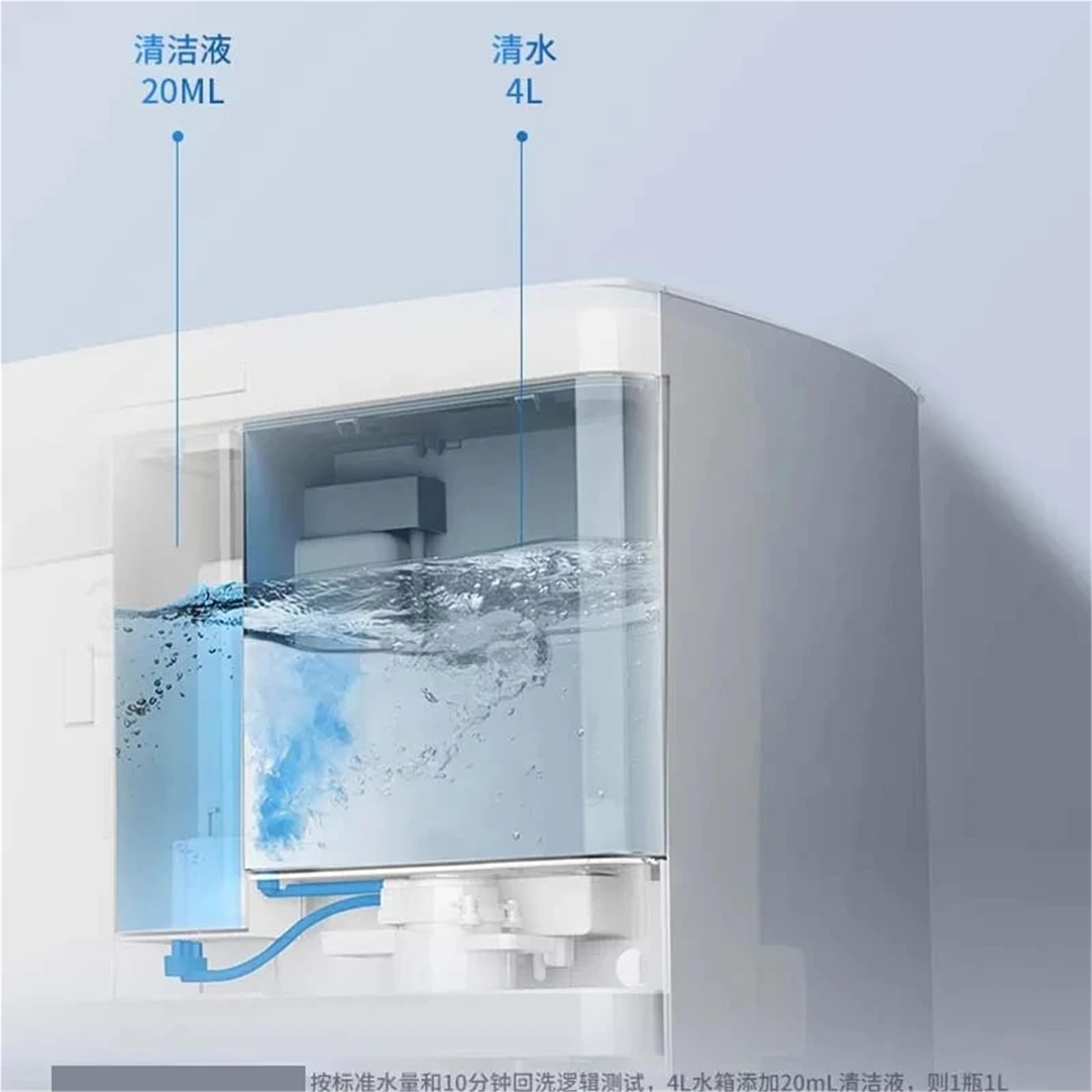 Soluzione Detergente Liquida for Pavimenti, 1 Litro, Compatibile con ECOVACS Deebot Ozmo Liquid T20 N9+T10 OMNI/T10 Turbo/X1 Omni/X1 Turbo