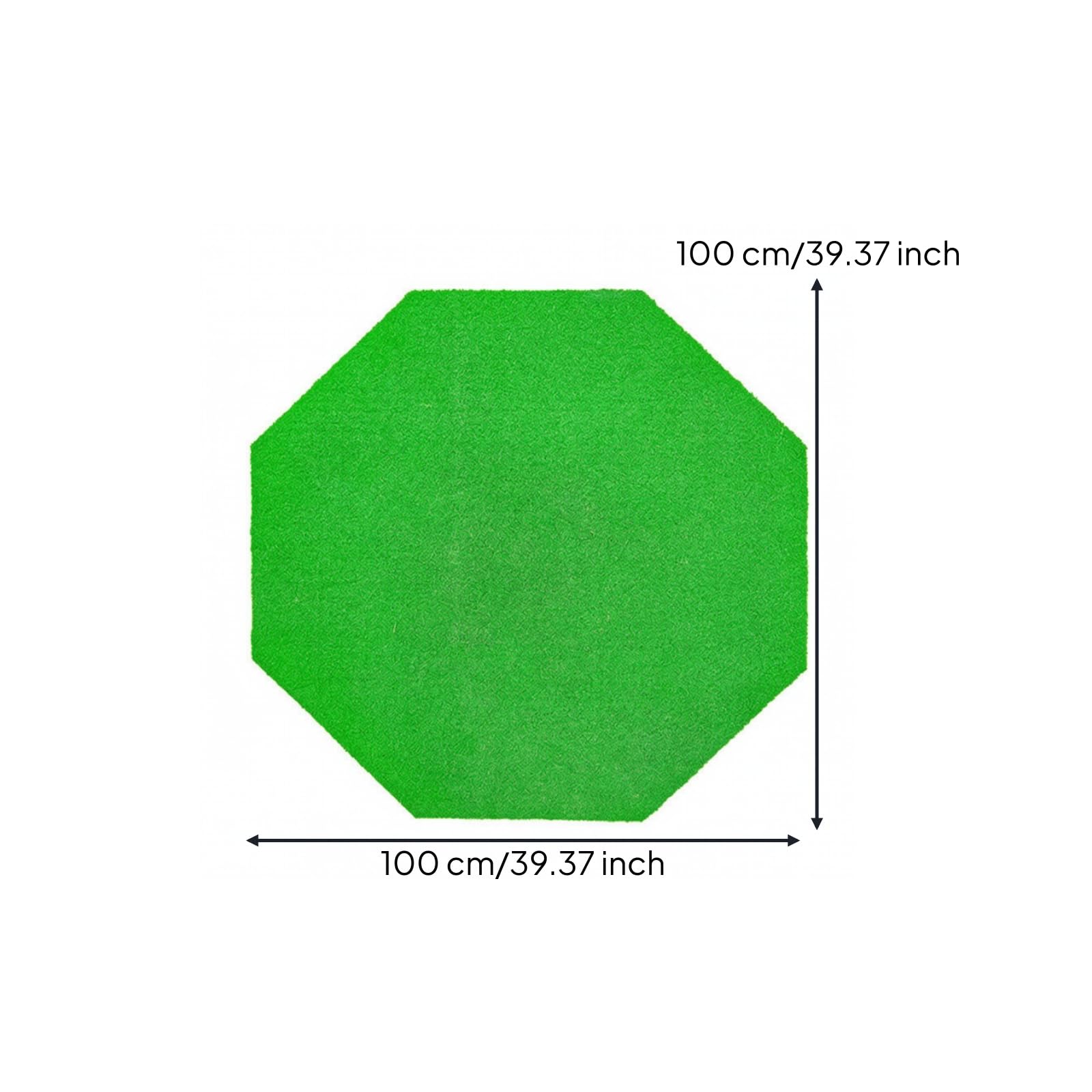 rockible achteckig Golf-Abschlagmatte | 16 mm Kunstrasen, realistisches Schlaggefühl, Golf-Übungsmatte, für Garten