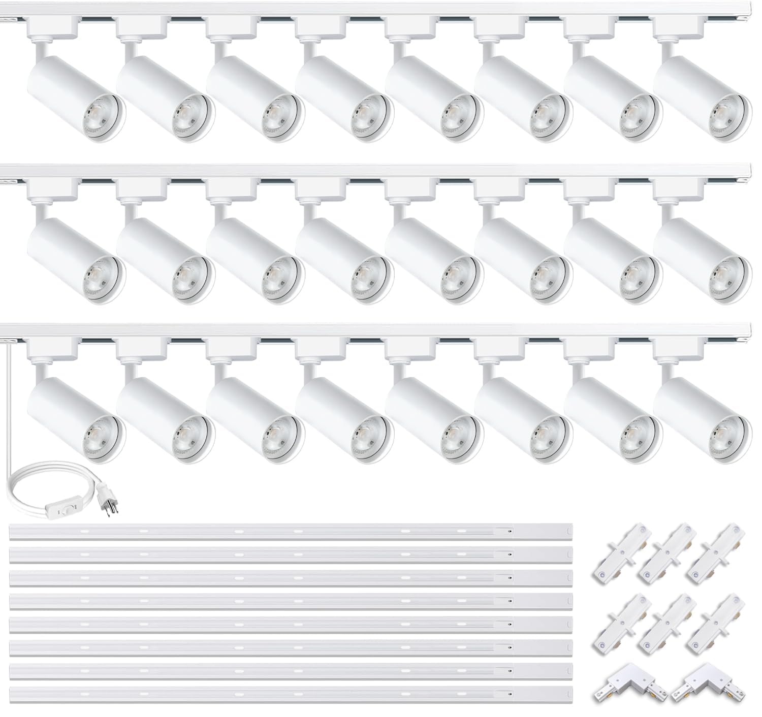 H Type LED Track Lighting Heads Kit