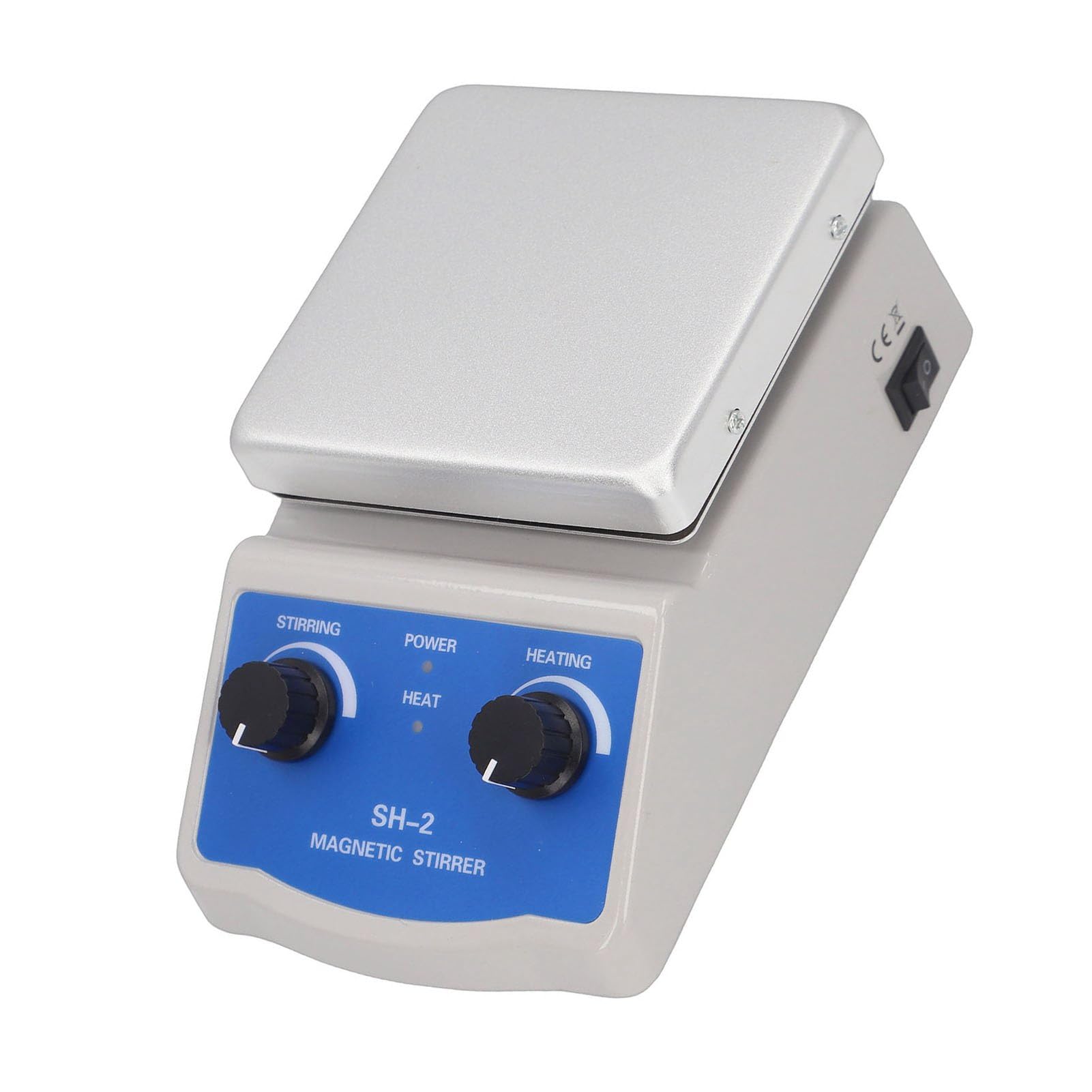 Fafeicy Agitatore Magnetico Piastra Riscaldante Miscelatore da Laboratorio Agitatore Magnetico con Piastra Riscaldante con Riscaldamento 180 W 0-1600 Giri/min