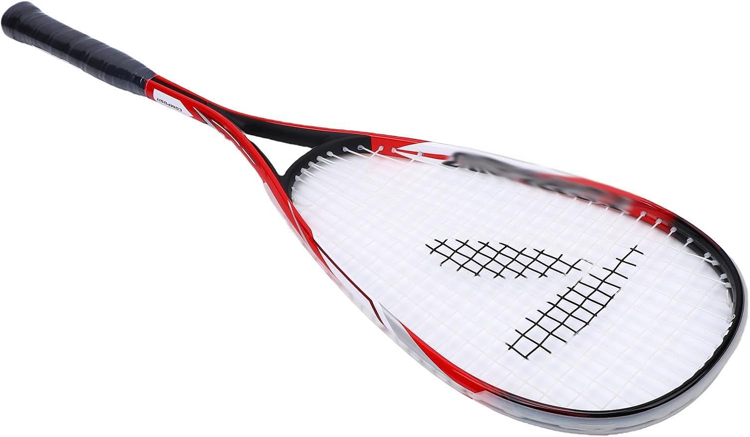 Squash Racket, Transparent Strings for Optimal Tension, Oversized Face for Precise Hits, Lightweight Design with Shock Absorbing, Ideal for Squash Courts, Parks, Beaches or