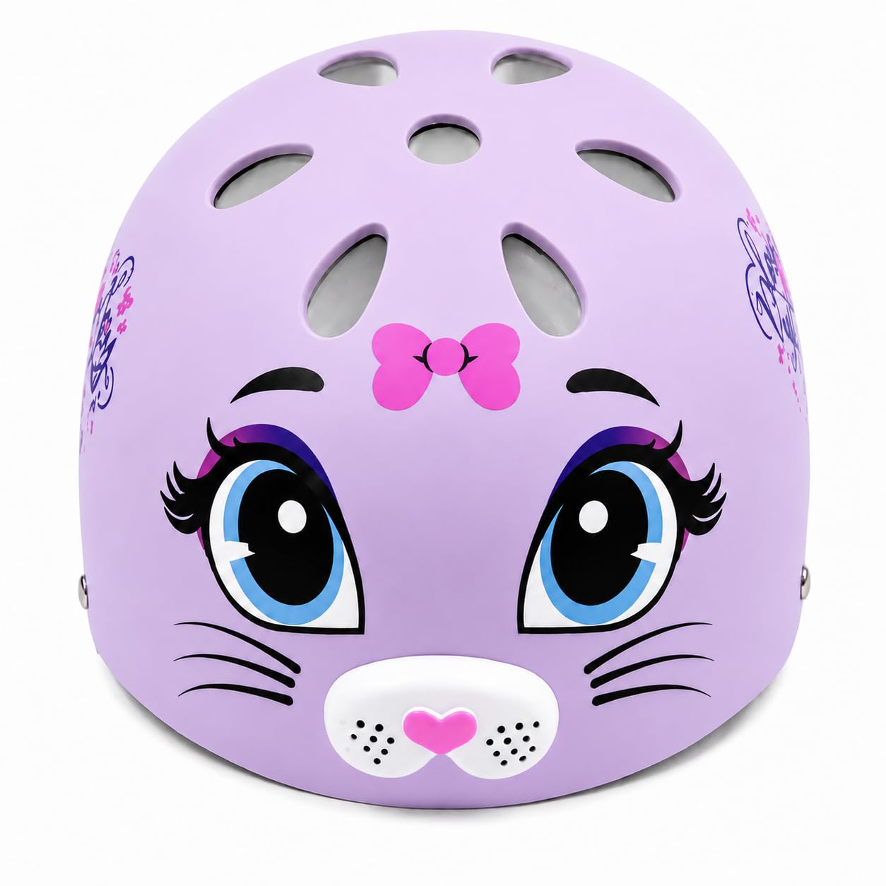 Purple Kitty Kids Bike Helmet for Boys & Girls (4–10 Years) | Adjustable Multi-Sport Safety Helmet for Cycling, Skating, Scooter & Skateboard | Lightweight ABS Shell with EPS Impact Protection-picture-15