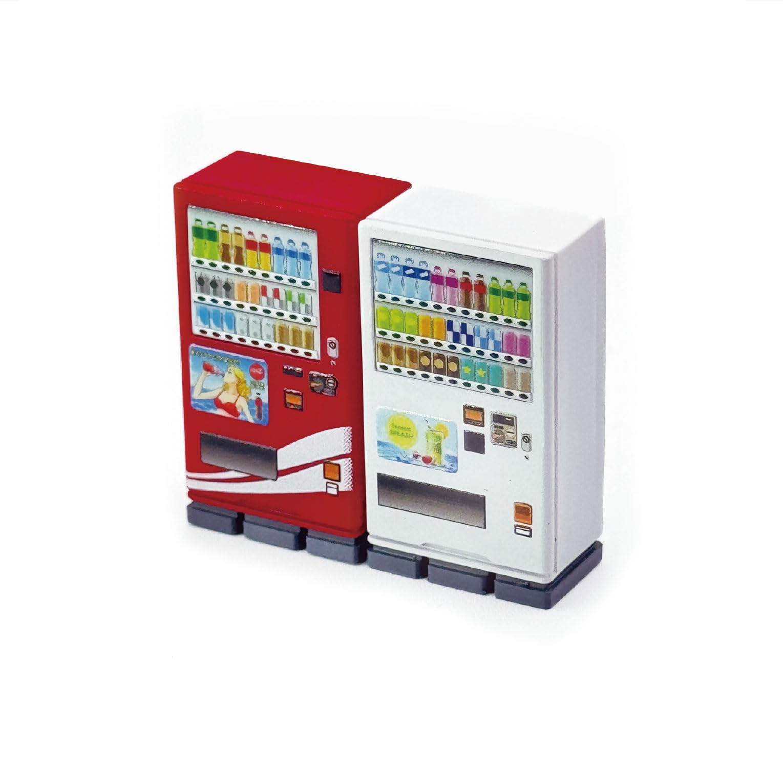 Amazon.co.jp: エクスホビー ミニチュア自販機 1/64 ドリンク Bセット