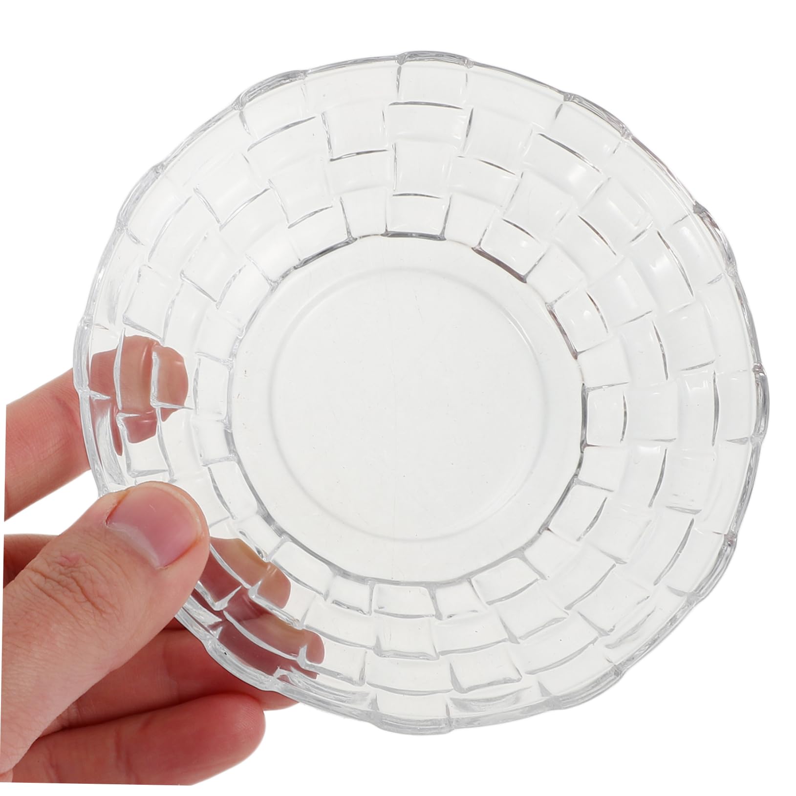 4stücke Glas-servierteller Runde Speiseteller aus Glas für Obst Snacks Dessert Party Geburtstag Hochzeit Gebraucht Küchenzubehör