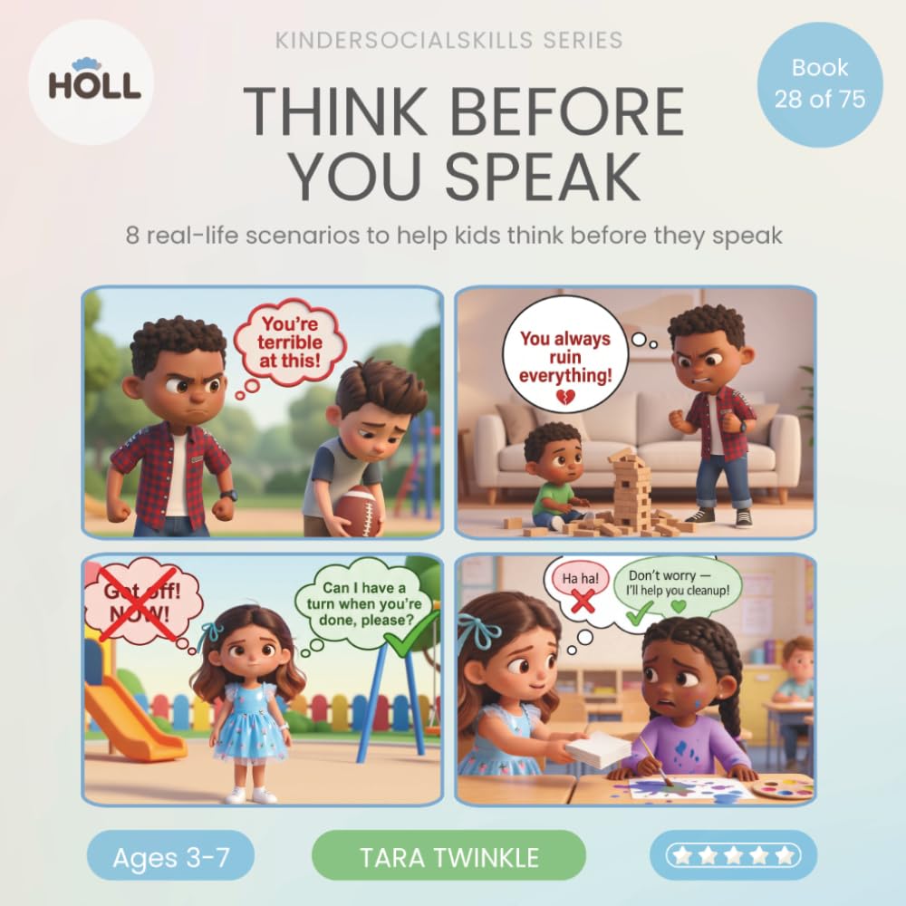 Think Before You Speak | A Social Story for Kids | KinderSocialSkills: Teaching Kind, Thoughtful Words to Ages 3–7 Through Story