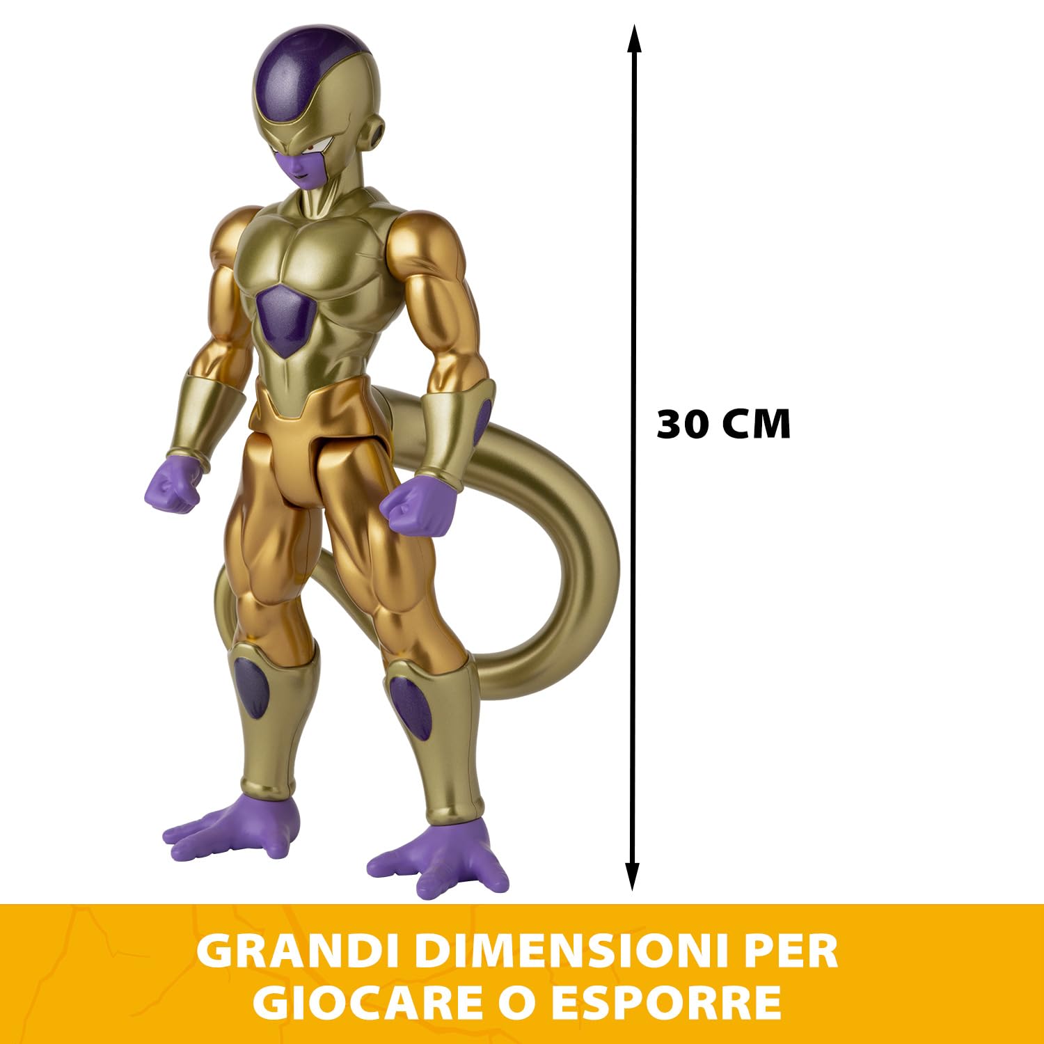 Dragon Ball Super Bandai Figurina Gigante Limit Breaker 30 cm - Golden Freezer - Licenza Ufficiale Dragon Ball - Grande Action Figure Freezer articolata - Giocattolo per bambini 4 anni e + - 36733