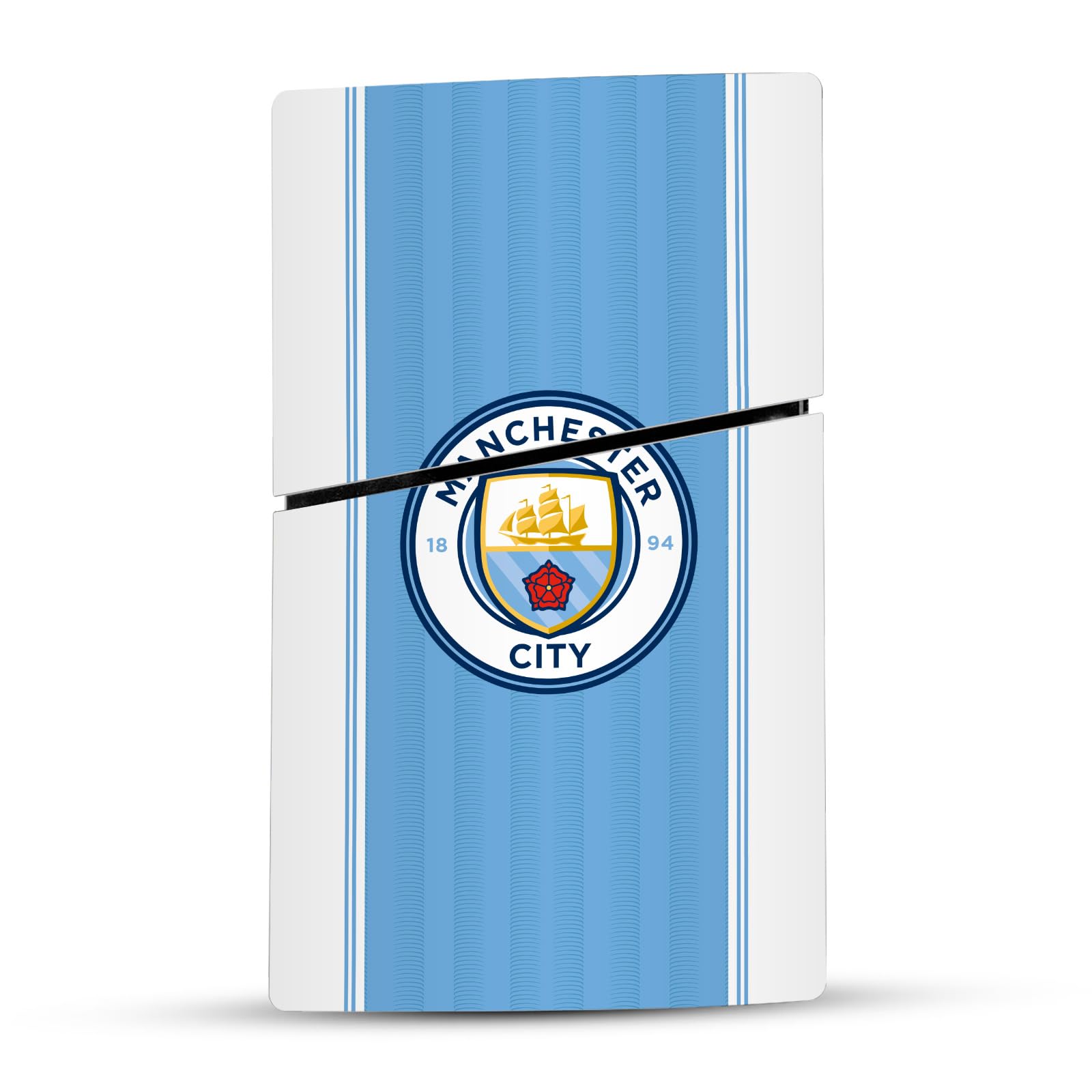Head Case Designs sous Licence Officielle Manchester City Man City FC Accueil Trousse 2023/24 Vinyle Autocollant De Jeu Peau Compatible avec Sony PlayStation 5 PS5 Slim Digital Edition Console