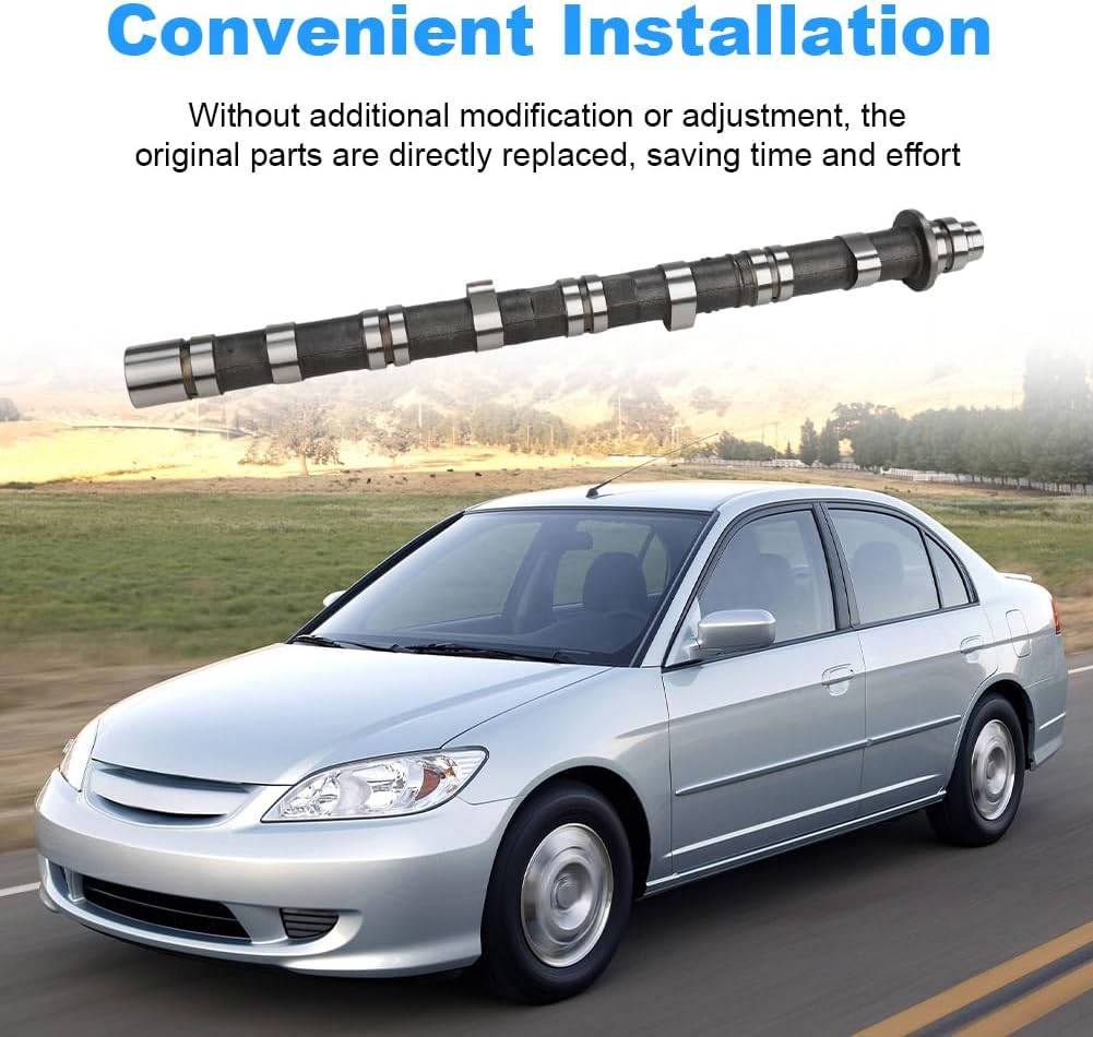 Exhaust Engine Camshaft Compatible with Honda Accord Civic FRV Stream Element Elysion & CRV K20A K24A Replacement for 14120-PPA-010 14120-RAH-H00 14120-PNA-020 14120-PPA-000 14120PPA010