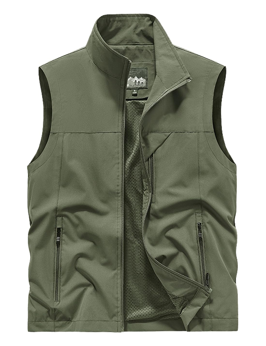Sukany Gilet da uomo casual da pesca, safari, leggero, ad asciugatura rapida, senza maniche, per fotografia, caccia, campeggio, giacca da viaggio con tasche
