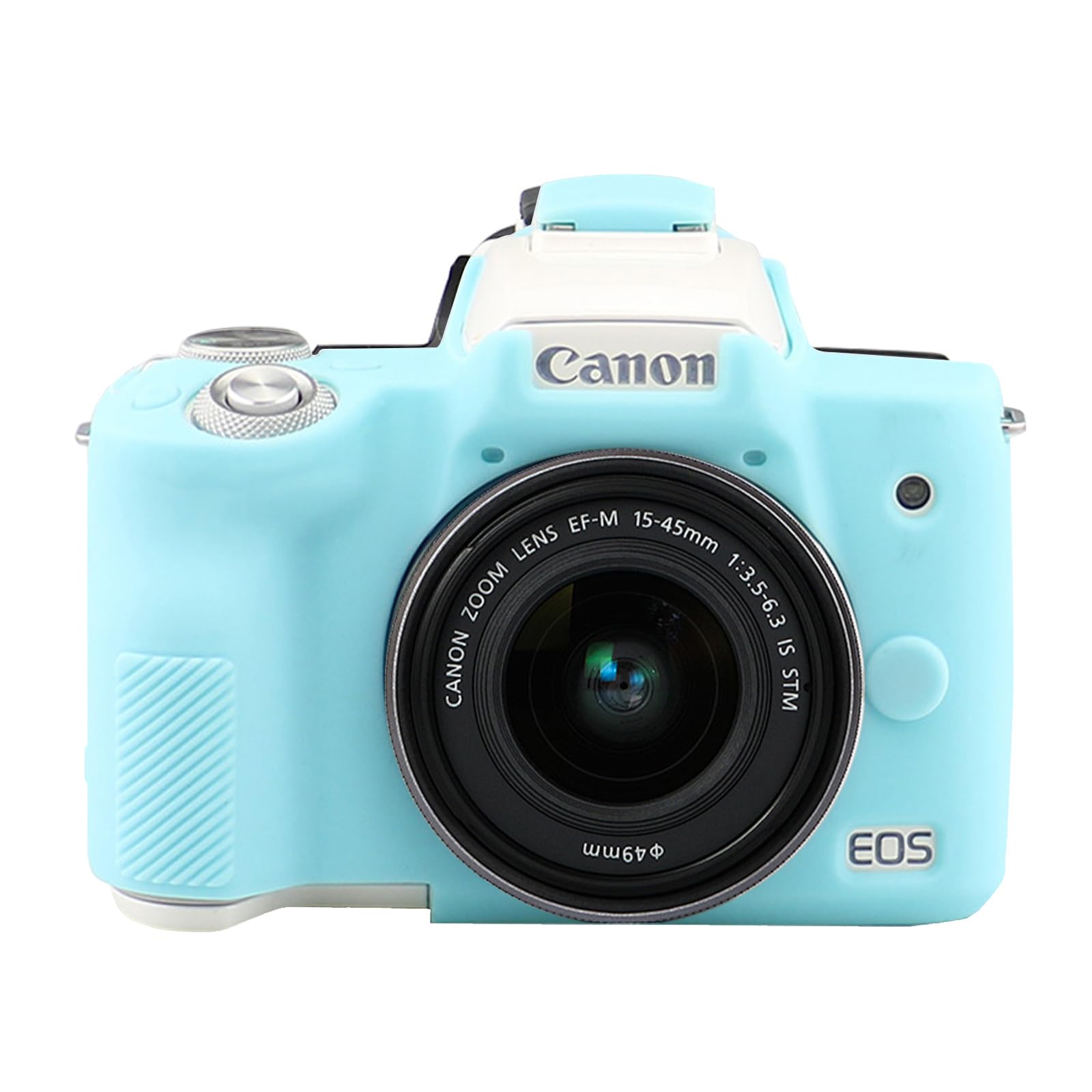 Easy Hood Soft Silicone Anti-Scratch Protective Case for Canon EOS M50 DSLR Camera Blue