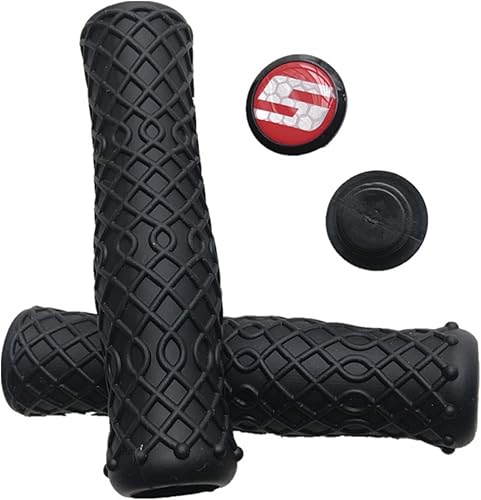 Empuñaduras de manillar de bicicleta de silicona antideslizantes compatibles con bicicleta plegable de montaña, MTB suave, antideslizante, agarre de