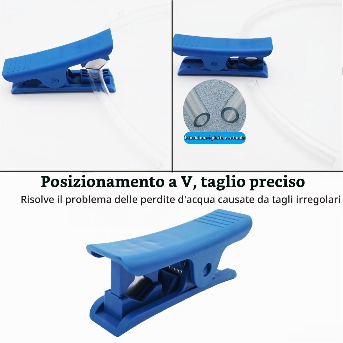 Tubo PVC, CESFONJER Tubo Trasparente, diametro interno 4 mm x diametro esterno 6 mm, 5 Metri Tubo Flessibile con 1 tagliatubi