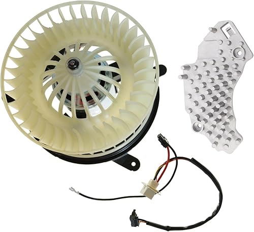 Motor soplador de calentador con kit de resistencias de jaula de ventilador compatible con Mercedes Benz MB Clase E