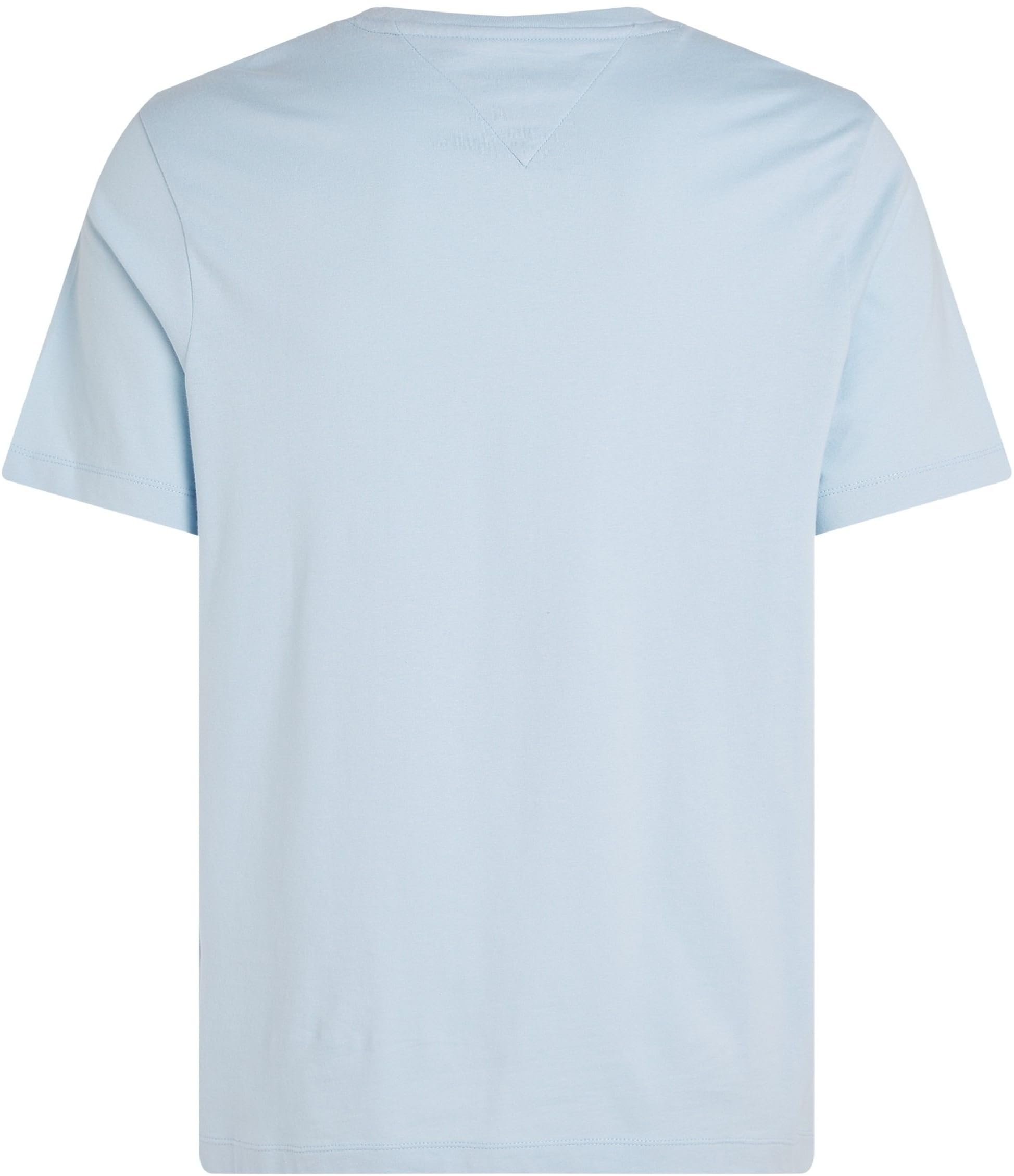 Tommy Hilfiger Męska koszulka ESS SEASONAL REG FIT SOLID TEE MW0MW39995 S/S, niebieska, XL, Niebieski (Breezy Blue), XL