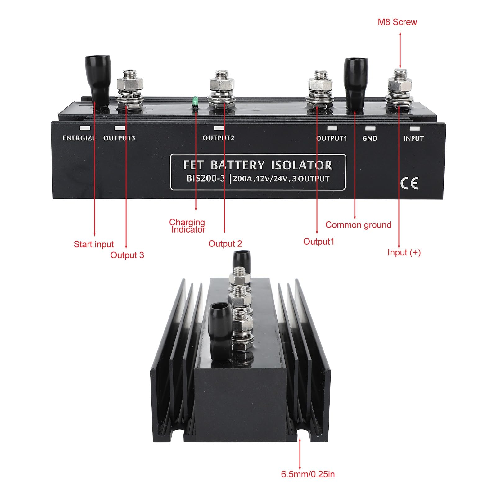 Amazon.com: PZLVAME Battery Isolator, 12v 24v Waterproof Universal