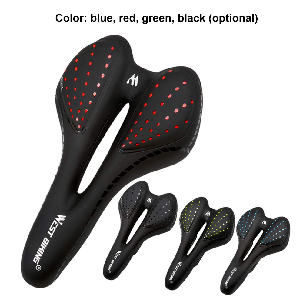 Siège Rembourré Selle Vélo Extra Large Et Confort - Coussin Gel Anti-douleur VTT Selle VTT Large Rembourrée