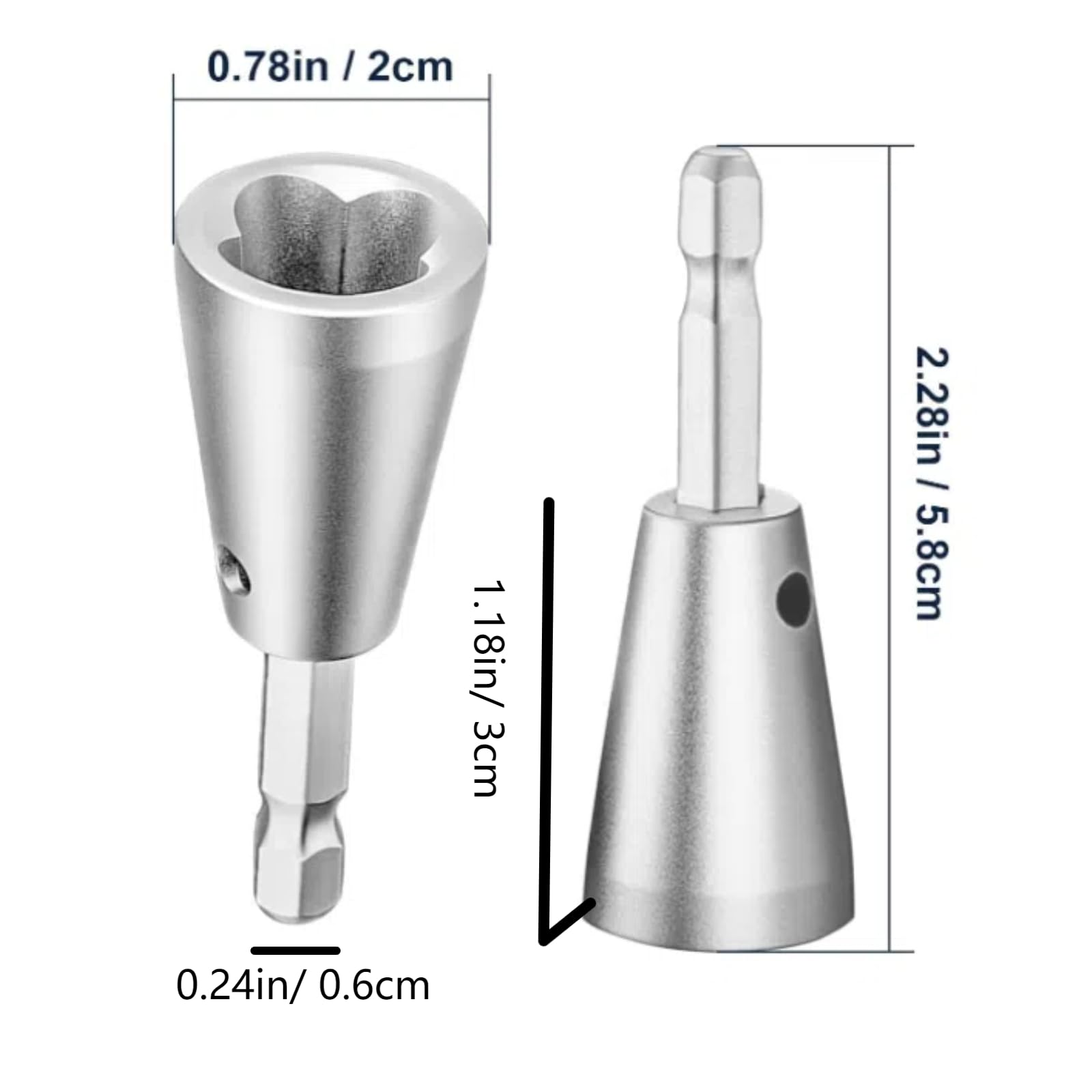 Wire Stripping and Twisting Tool, Cable Quick Stripping, Wire Twister Tool for Drill, Automatic Wire Stripper Cable Wire Connector Tool, Portable Wire Nut Twister for Electrical Power Drill (2pcs)
