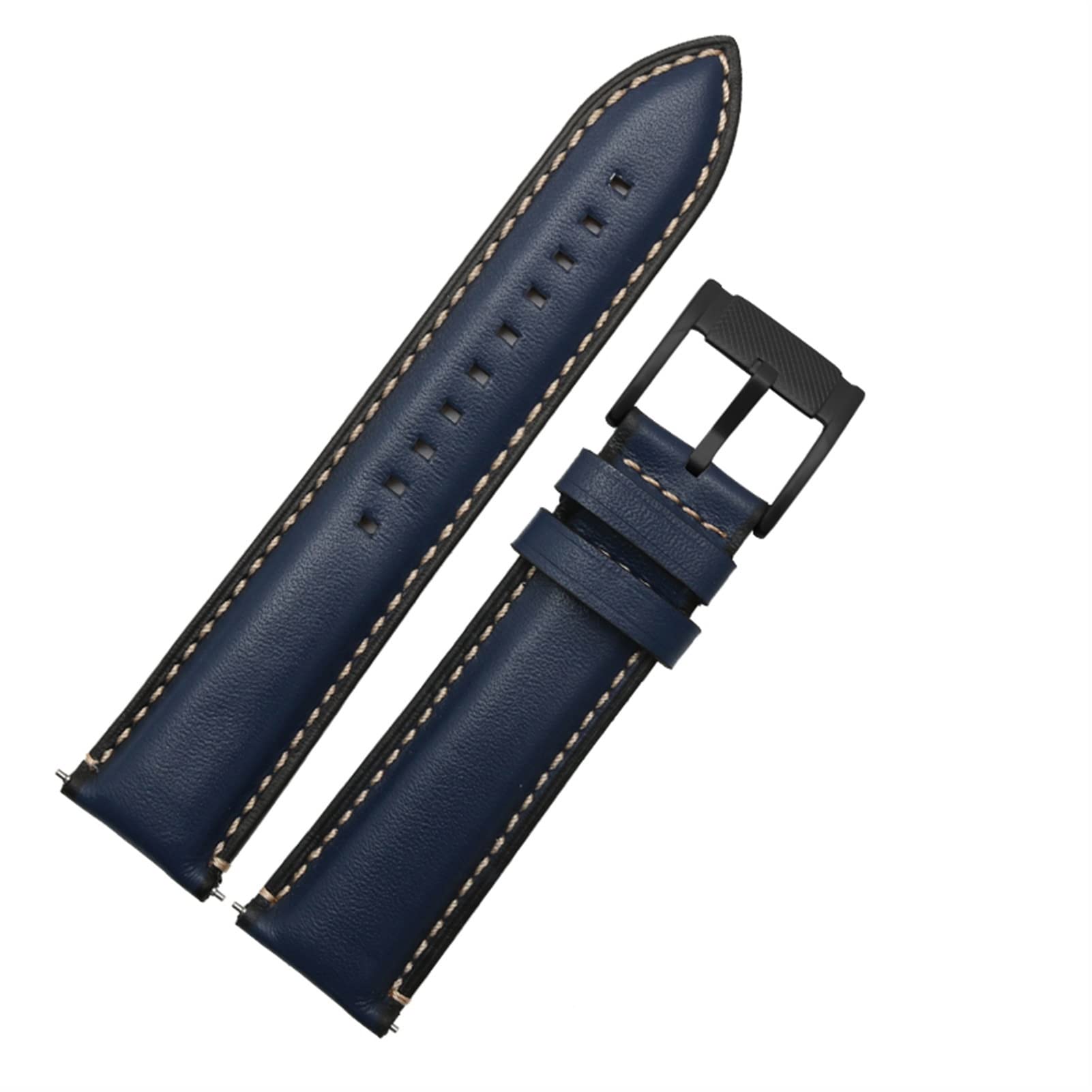 Bracelet de montre en cuir véritable à dégagement rapide pour Fossil FTW1114 4016ME3110 FS5436 24 20 22 mm pour Huawei Pro 2 Gear S2 S3, 22mm, Agate