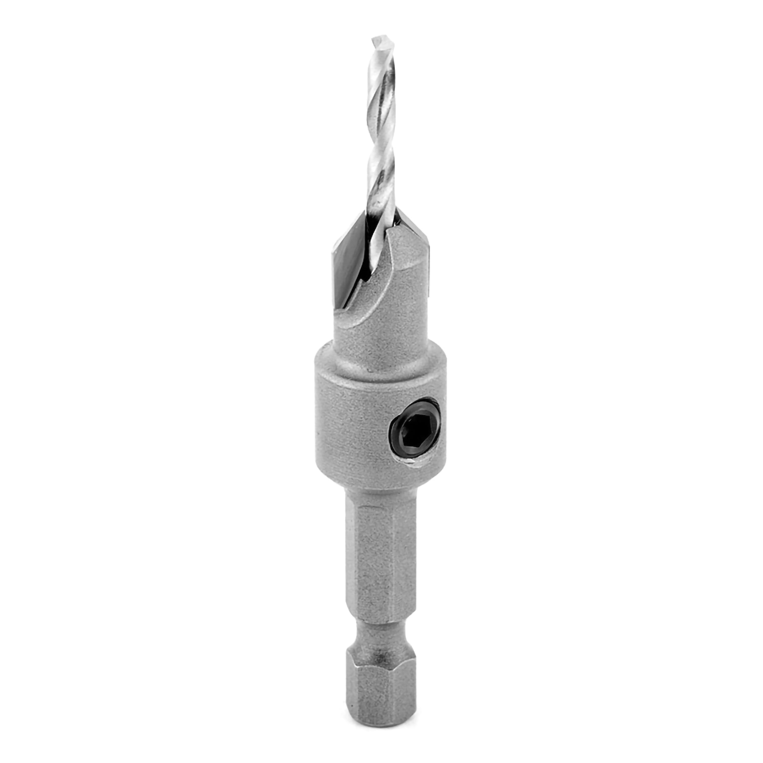 Amana Tool 55264 Carbide Tipped Countersink 3/8 D X 49 Deg X 1/4 Quick Release Hex Shk For Wood Screw #8