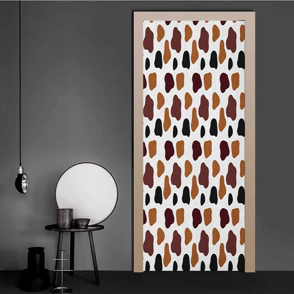 Cow Print Wall Stickers Cow Skin Animal Abstract Spots Milk