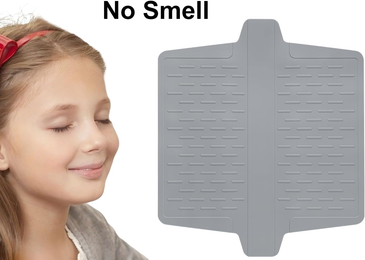Sink Saddle, Kitchen Sink Mat, Divider Protector Mat, No Odor, Super Soft, No Stains, 12.83'' x 11.1''