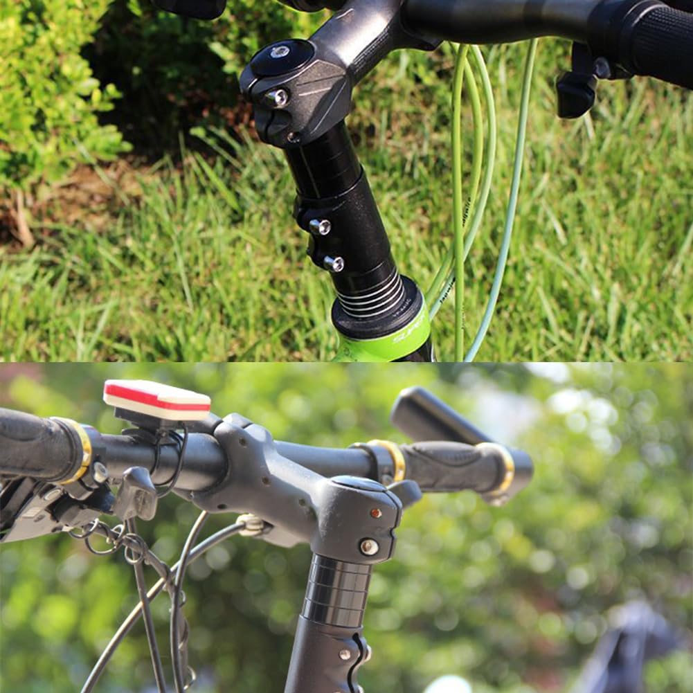 Helweet Przedłużacz kierownicy MTB, przedłużacz kierownicy rowerowej, kierownica Riser do roweru, adapter mocowania kierownicy, pasuje do rowerów górskich i szosowych, z kluczem sześciokątnym, czarny