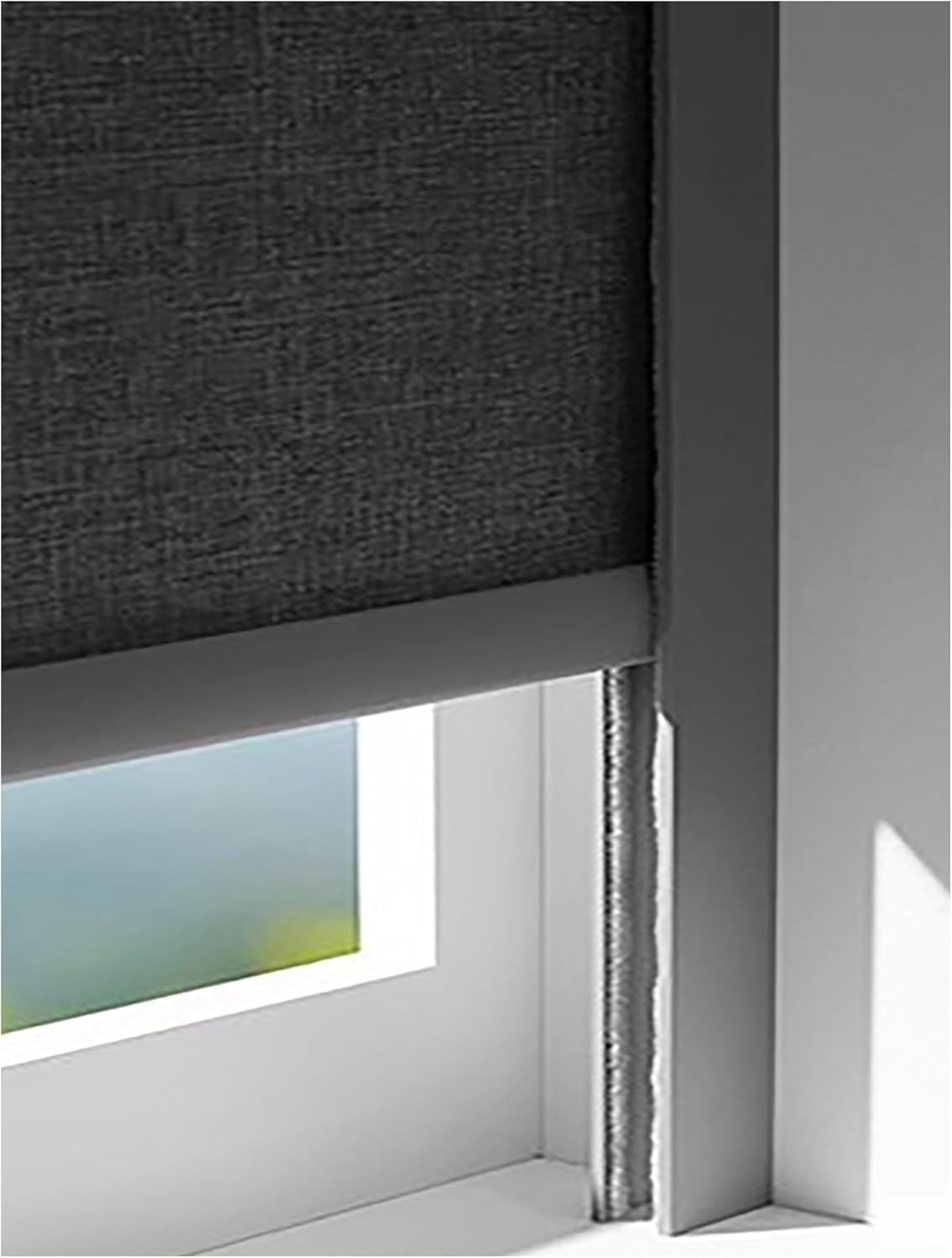 JvFbjLF U-shaped Aluminium Sunshade Strip, Suitable For Roller Blinds, Venetian Blinds 1pc(Color2,70cm/27.5'')
