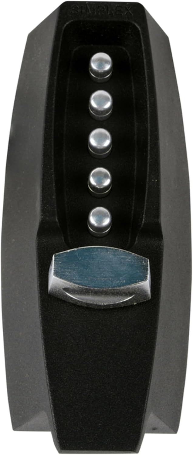 Kaba Simplex 7108-19-41 Black Combination Lock, Metal