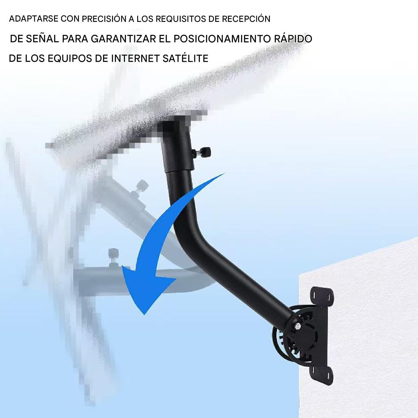 Soporte De Montaje para Antena Exterior De Montaje Metálico Estable | Soporte De Montura Para Antena para Exterior, Viajes, Hogar, Satélite, Pared, Vehículo Recreativo y