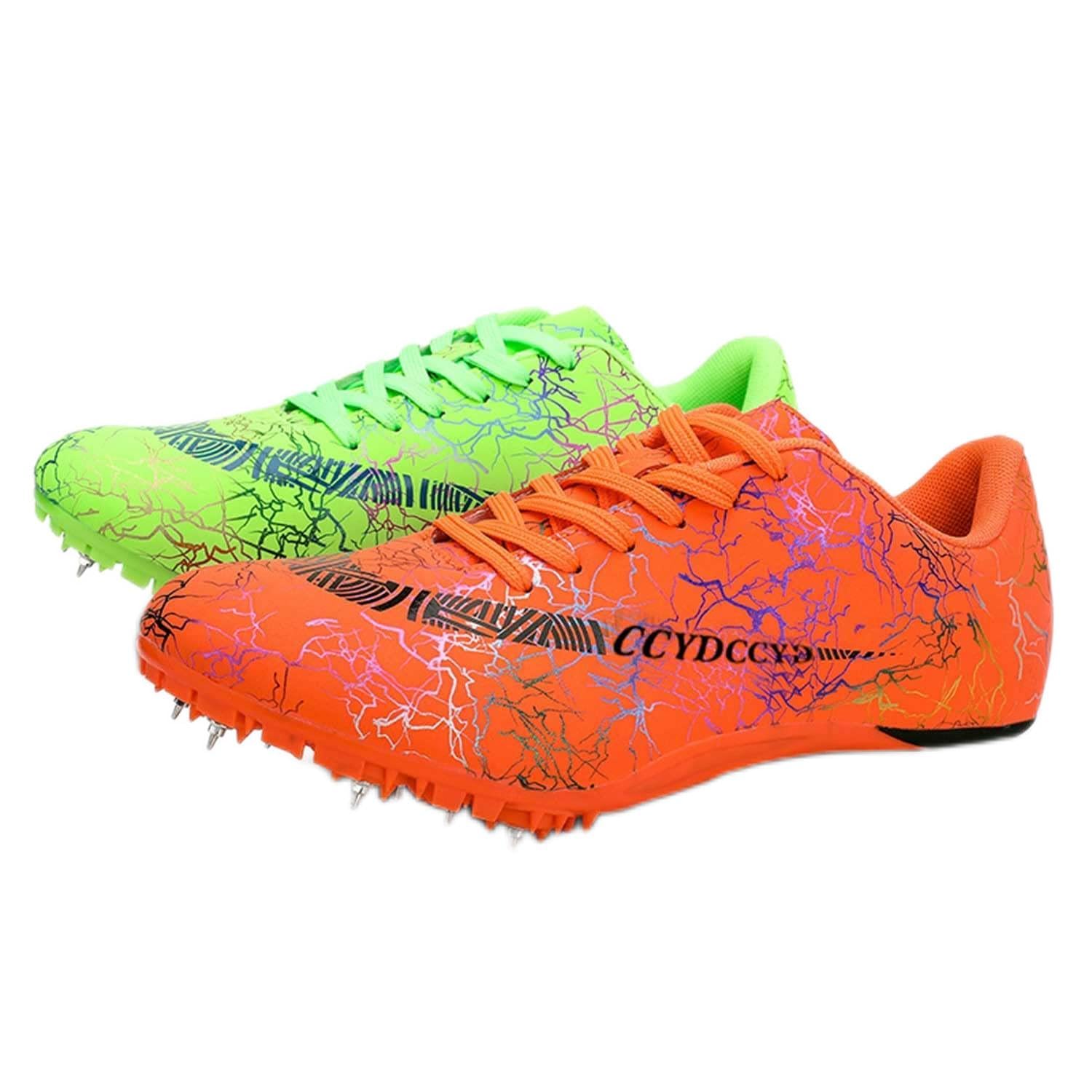 MaylrvjvMen's Women's Track and Field Shoes Racing Jumping Sprint Sneakers Professional Running Spikes Athletic Shoes