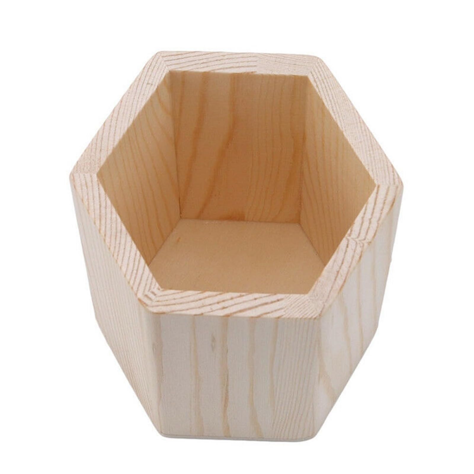DHYUACN Pen Holder Wooden Pen Storage Box Pencil Pot Office Organizer Desktop Holder Makeup Brush Container Home Stationery Supplies Desk Pen Holder(Type 1)