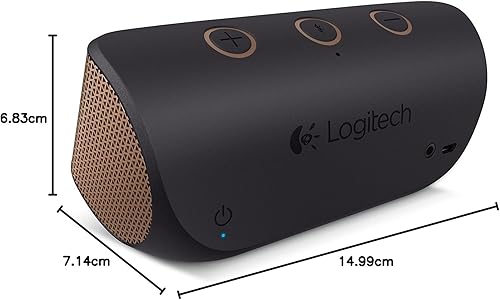 Miniatura 7 de Logitech Altavoz estéreo inalámbrico móvil X300, negro cobre