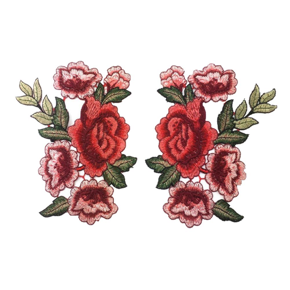 Aplique Floral Ropa Parches Bordados De Flores Para Planchar - Motivos Florales En Tela, Perfectos Para Personalizar Ropa O Manualidades Helloween Patch